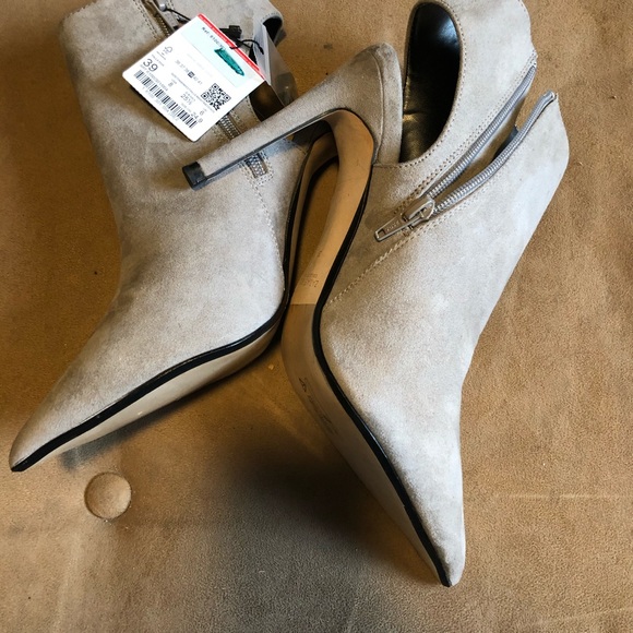 Zara size 39 new suede high heels - Picture 3 of 7